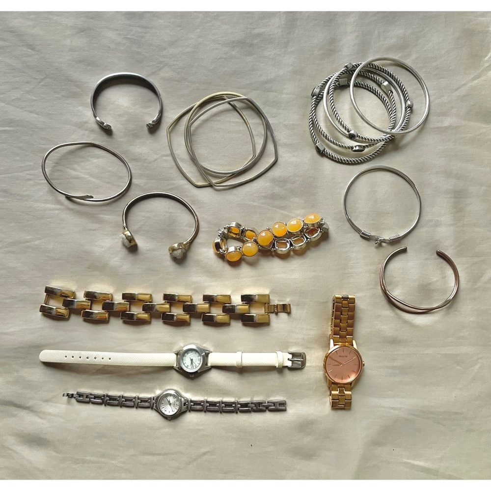 Set of Bracelets and Watches